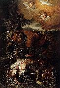 Domenico Tintoretto Tancred Baptizing Clorinda oil painting artist